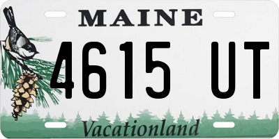 ME license plate 4615UT