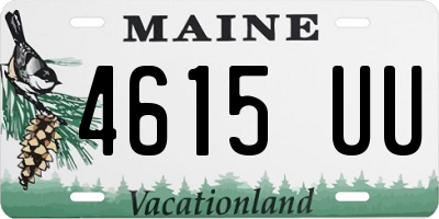 ME license plate 4615UU