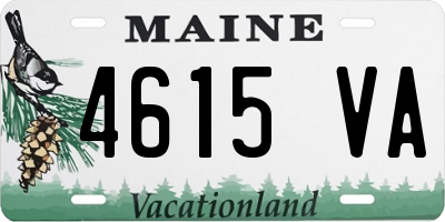 ME license plate 4615VA