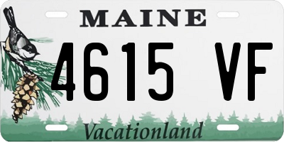 ME license plate 4615VF