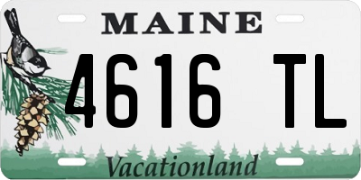 ME license plate 4616TL