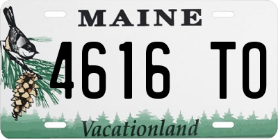 ME license plate 4616TO