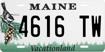 ME license plate 4616TW