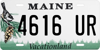 ME license plate 4616UR