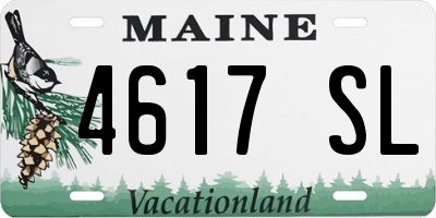 ME license plate 4617SL