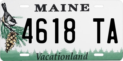ME license plate 4618TA