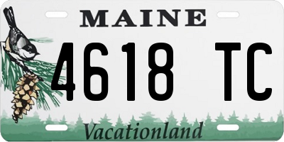 ME license plate 4618TC