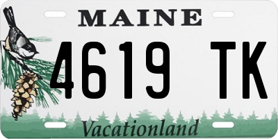 ME license plate 4619TK