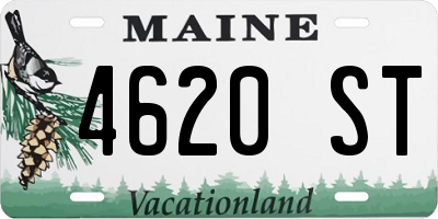 ME license plate 4620ST