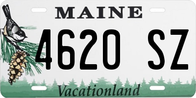 ME license plate 4620SZ