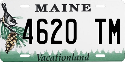 ME license plate 4620TM