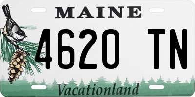 ME license plate 4620TN