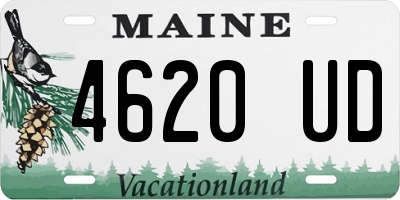 ME license plate 4620UD