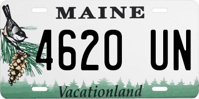 ME license plate 4620UN