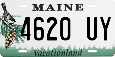 ME license plate 4620UY