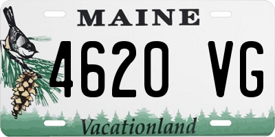 ME license plate 4620VG