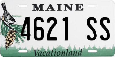 ME license plate 4621SS
