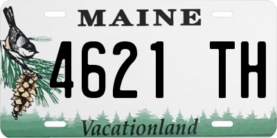 ME license plate 4621TH
