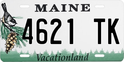 ME license plate 4621TK