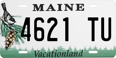 ME license plate 4621TU