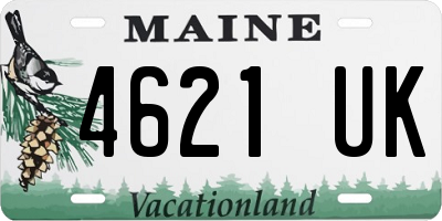 ME license plate 4621UK