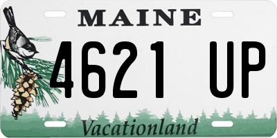 ME license plate 4621UP
