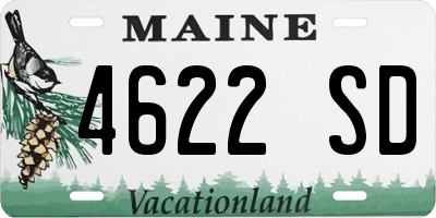 ME license plate 4622SD