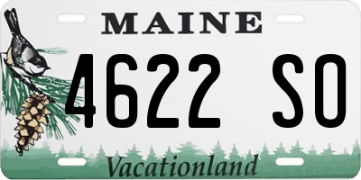 ME license plate 4622SO