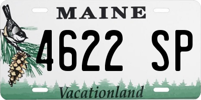 ME license plate 4622SP