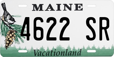 ME license plate 4622SR