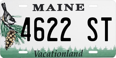 ME license plate 4622ST