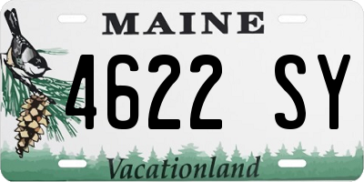 ME license plate 4622SY