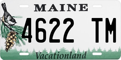 ME license plate 4622TM