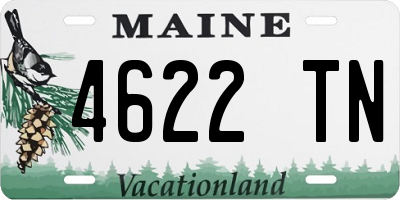 ME license plate 4622TN