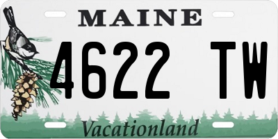 ME license plate 4622TW