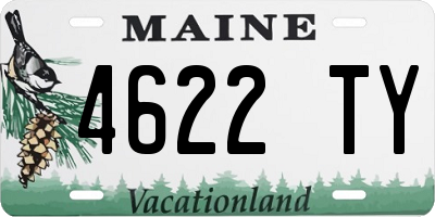 ME license plate 4622TY