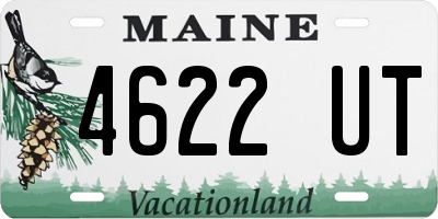 ME license plate 4622UT