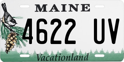 ME license plate 4622UV