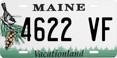 ME license plate 4622VF