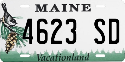 ME license plate 4623SD