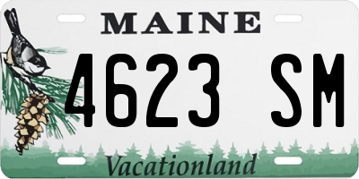 ME license plate 4623SM