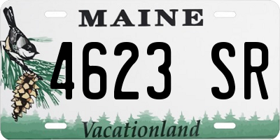 ME license plate 4623SR