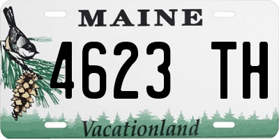 ME license plate 4623TH