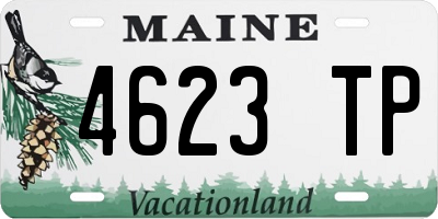 ME license plate 4623TP