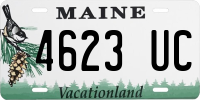 ME license plate 4623UC