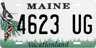 ME license plate 4623UG