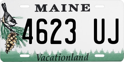 ME license plate 4623UJ