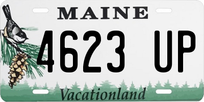 ME license plate 4623UP