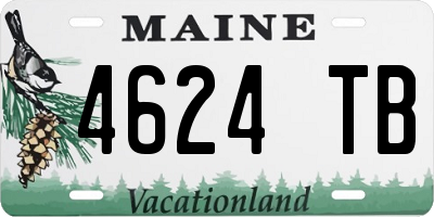 ME license plate 4624TB