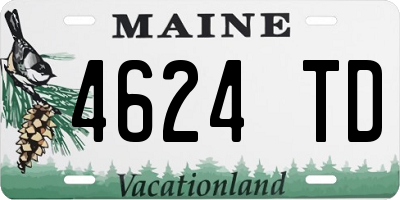 ME license plate 4624TD